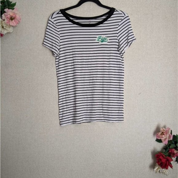 3/$30 AEO Soft & Sexy Striped "Babe" Patch Top S - Picture 2 of 5